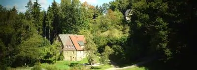 maison-forêt-arbres