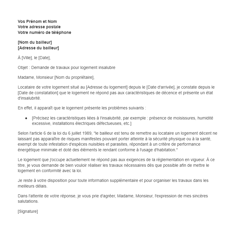 Logement insalubre recours et sanctions possibles en 2024